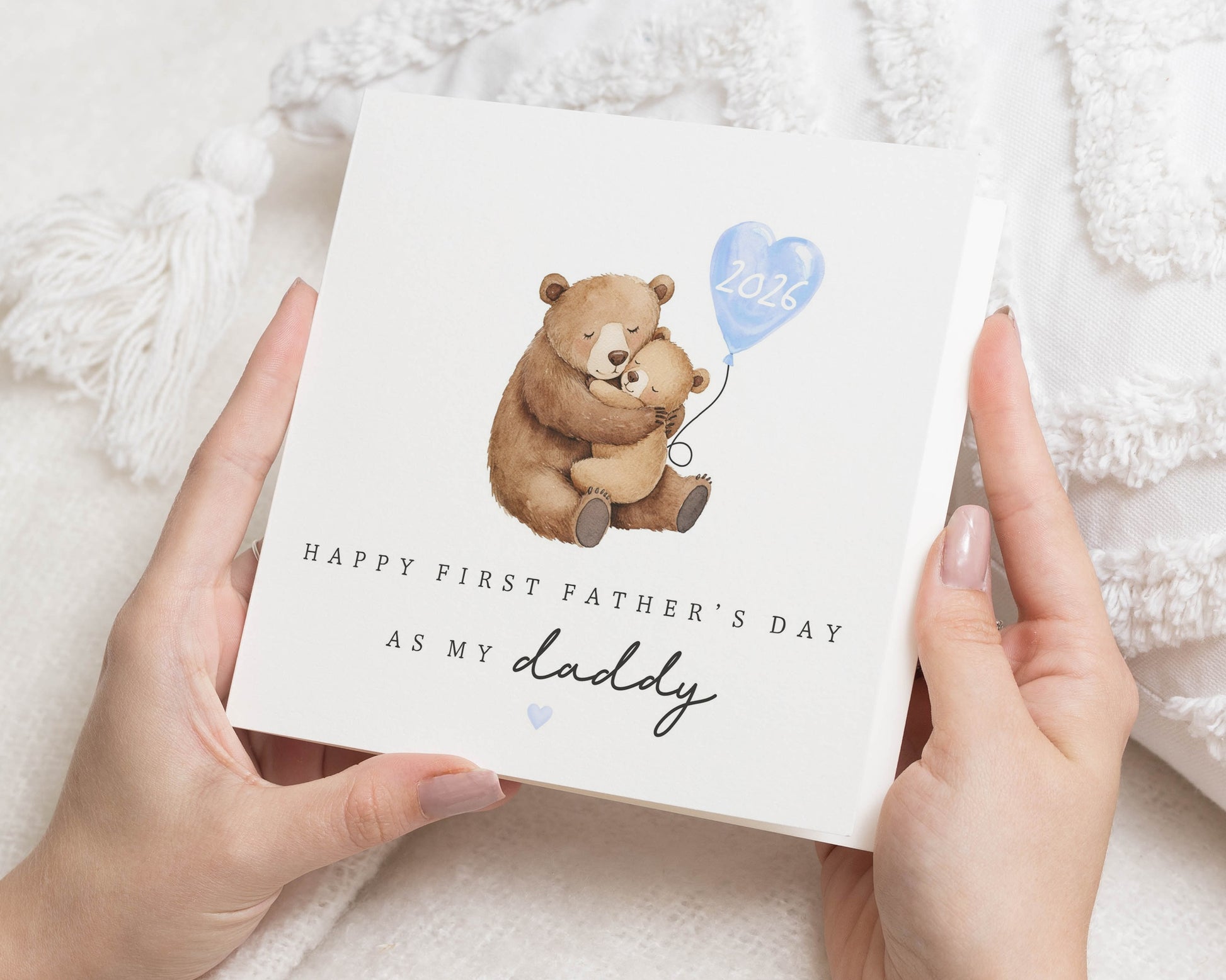 First Fathers Day Card, Fathers Day Card from Baby, Daddy Bear Card, Personalised Fathers Day Card, Cute Bear Card, 1st Fathers Day Card