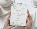 Personalised Save the Date Card, Wedding Save the Date Card, Greenery Save the Date, Simple Save the Date, Custom Save the Date Card