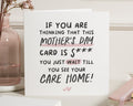 Funny Mothers Day Card, Mothers Day Card for Mum, Rude Mothers Day Card, Mothers Day Card from Daughter, Mothers Day Card for Her
