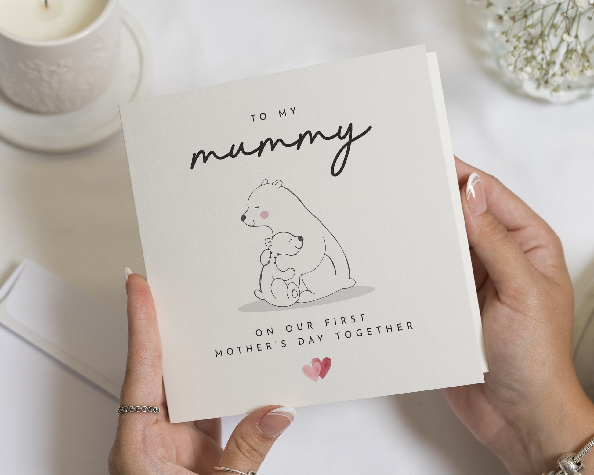 First Mothers Day Card, Mothers Day Card from Baby, Mummy Mothers Day Card, Cute Bear Card, Personalised Mothers Day Card, For Mum