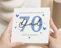 70th Birthday Card for Dad, Dad 70th Birthday Card, Birthday Card for Him, Milestone Birthday Card, Personalised Dad Birthday Card