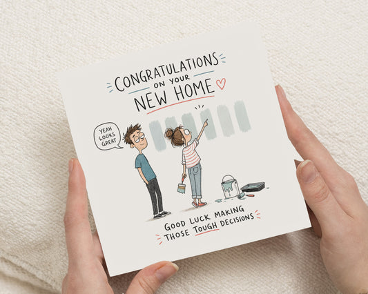 New Home Card, Congratulations New Home Card, Moving House Card, Housewarming Card, Funny New Home Card, First Home Card for Couple