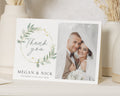 Personalised Wedding Thank You Cards, Photo Wedding Thank You Card, Greenery Thank You Cards, Folded Wedding Thank You Cards