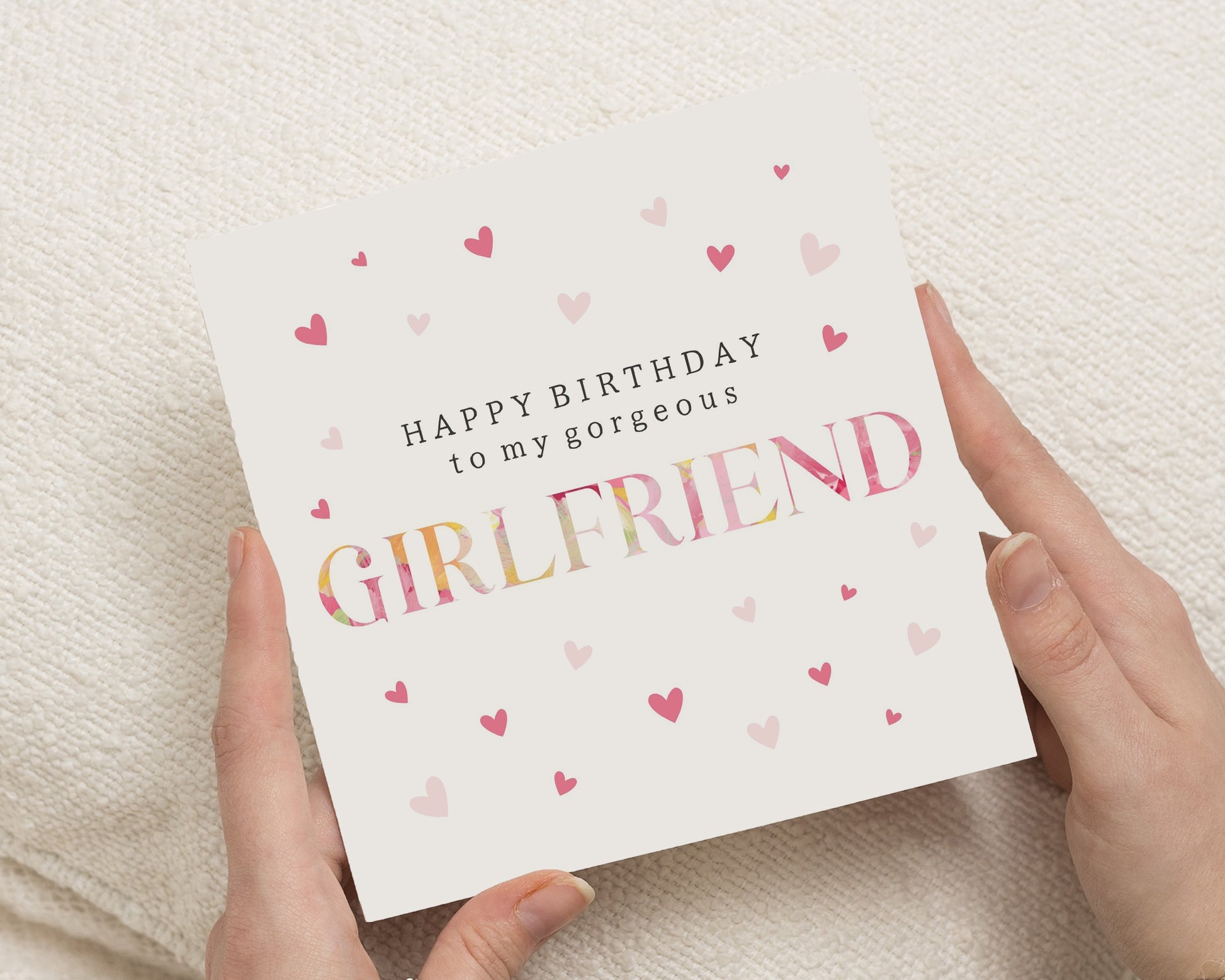 Birthday Card for Girlfriend, Girlfriend Birthday Card, Birthday Card for Her, Romantic Birthday Card, Cute Birthday Card for Partner