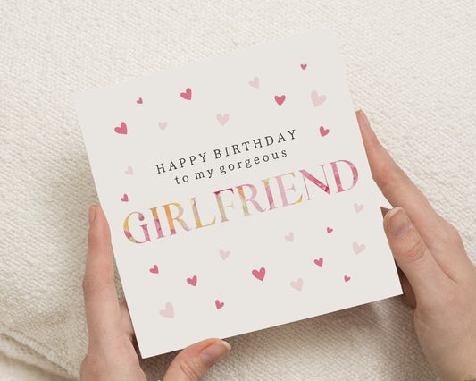 Birthday Card for Girlfriend, Girlfriend Birthday Card, Birthday Card for Her, Romantic Birthday Card, Cute Birthday Card for Partner