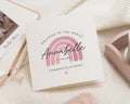 New Baby Card, Personalised Baby Card, Welcome To The World Card, Baby Girl Card, Rainbow New Baby Card, Congratulations Card