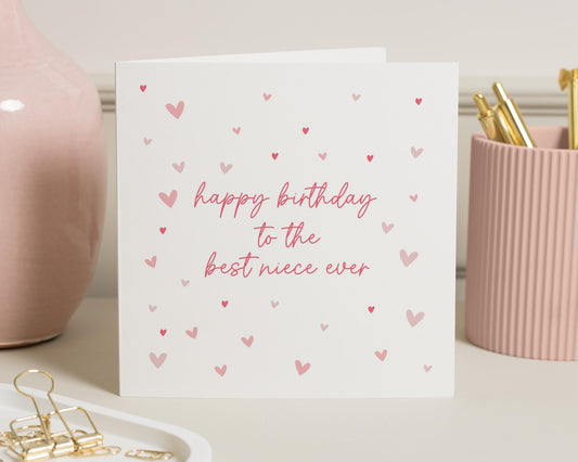Birthday Card for Niece, Best Niece Birthday Card, Birthday Card for Girl, Cute Birthday Card, Personalised Niece Birthday Card