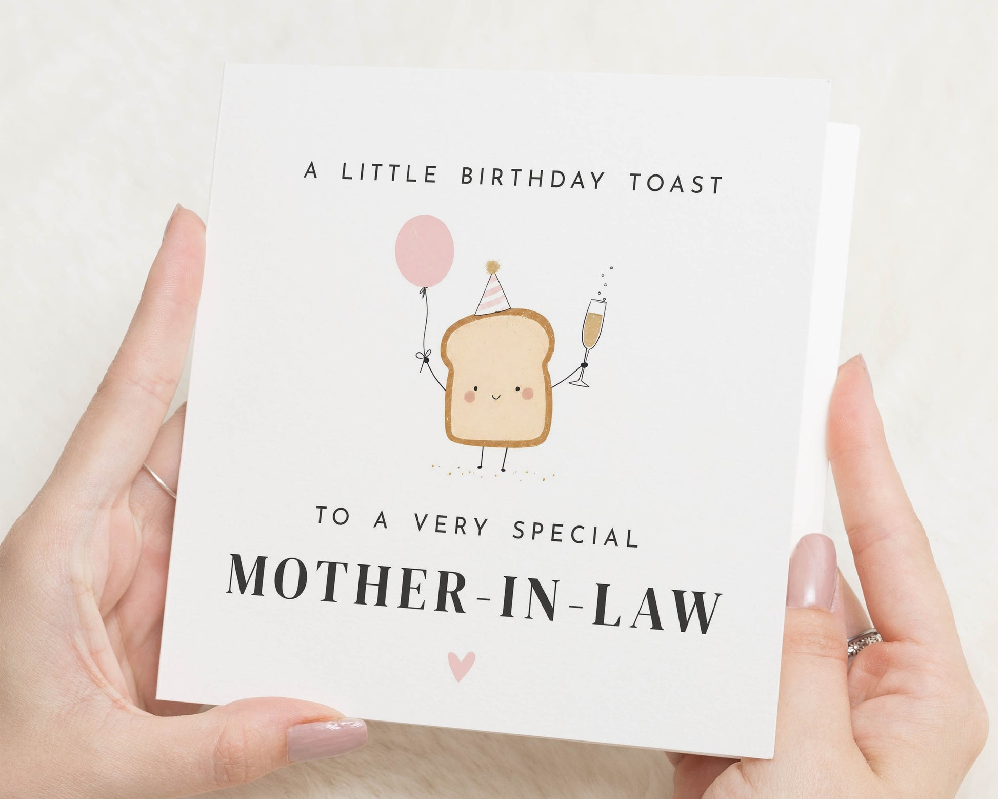Mother in Law Birthday Card, Birthday Card for Mother in Law, Funny Birthday Card for Her, Cute Birthday Card, Toast Pun Birthday Card