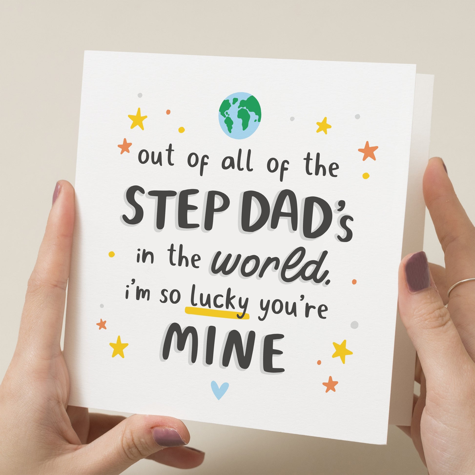 Fathers Day Card For Step Dad, World&#39;s Best Step Dad Fathers Day Gift, Bonus Dad Card, Step Father Gift For Fathers Day, Step Dad Gift