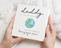 Fathers Day Card from Baby, 1st Fathers Day Card, Daddy You Are My World Card, Personalised Fathers Day Card, Card for Daddy