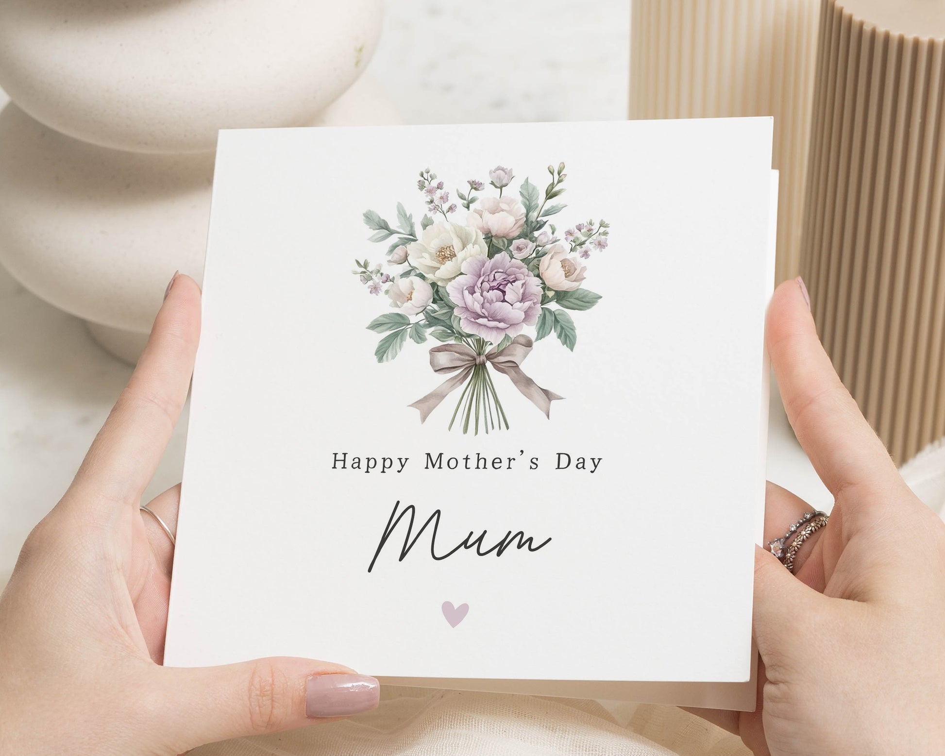 Mother's Day Card for Mum, Floral Mother's Day Card, Cute Card for Her, Personalised Mother's Day Card, Happy Mother's Day Mum