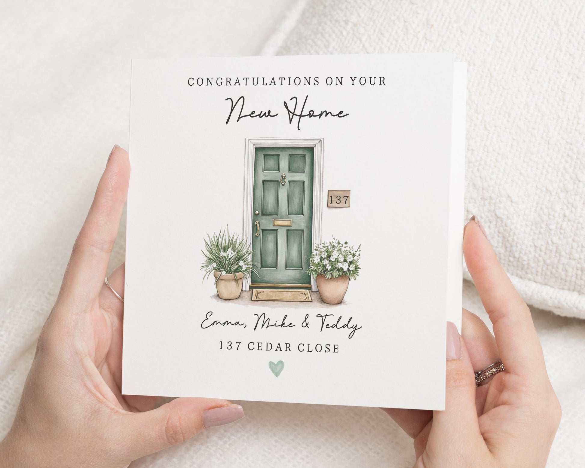 New Home Card, Personalised New Home Card, Congratulations Card, Housewarming Card, New Home Gift, Custom Address Card