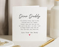 Fathers Day Card from the Bump, Daddy to Be Card, Fathers Day Card for Dad, Personalised Fathers Day Card, Cute Poem Card