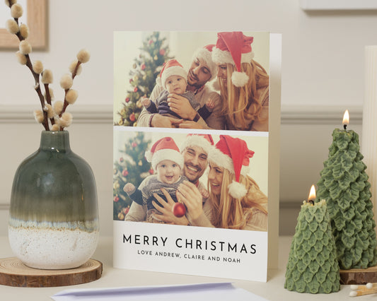 Personalised Photo Christmas Card, Pack of Christmas Cards, Family Christmas Card, Pack of 10, 20, 50 or 100