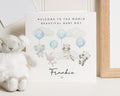 New Baby Boy Card, Personalised Baby Card, Welcome To The World Card, Animal Baby Card, New Baby Card For Boy, Cute Baby Boy Card