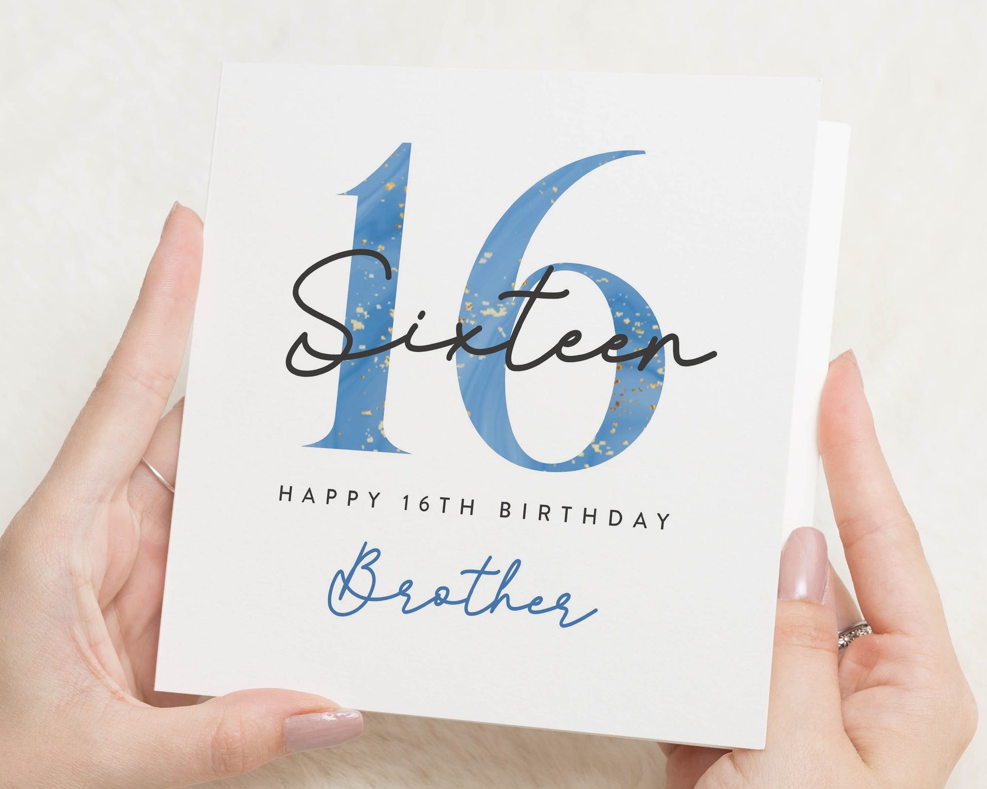 16th Birthday Card for Brother, Sixteen Birthday Card, Birthday Card for Him, Personalised 16th Birthday Card, Brother Birthday Card