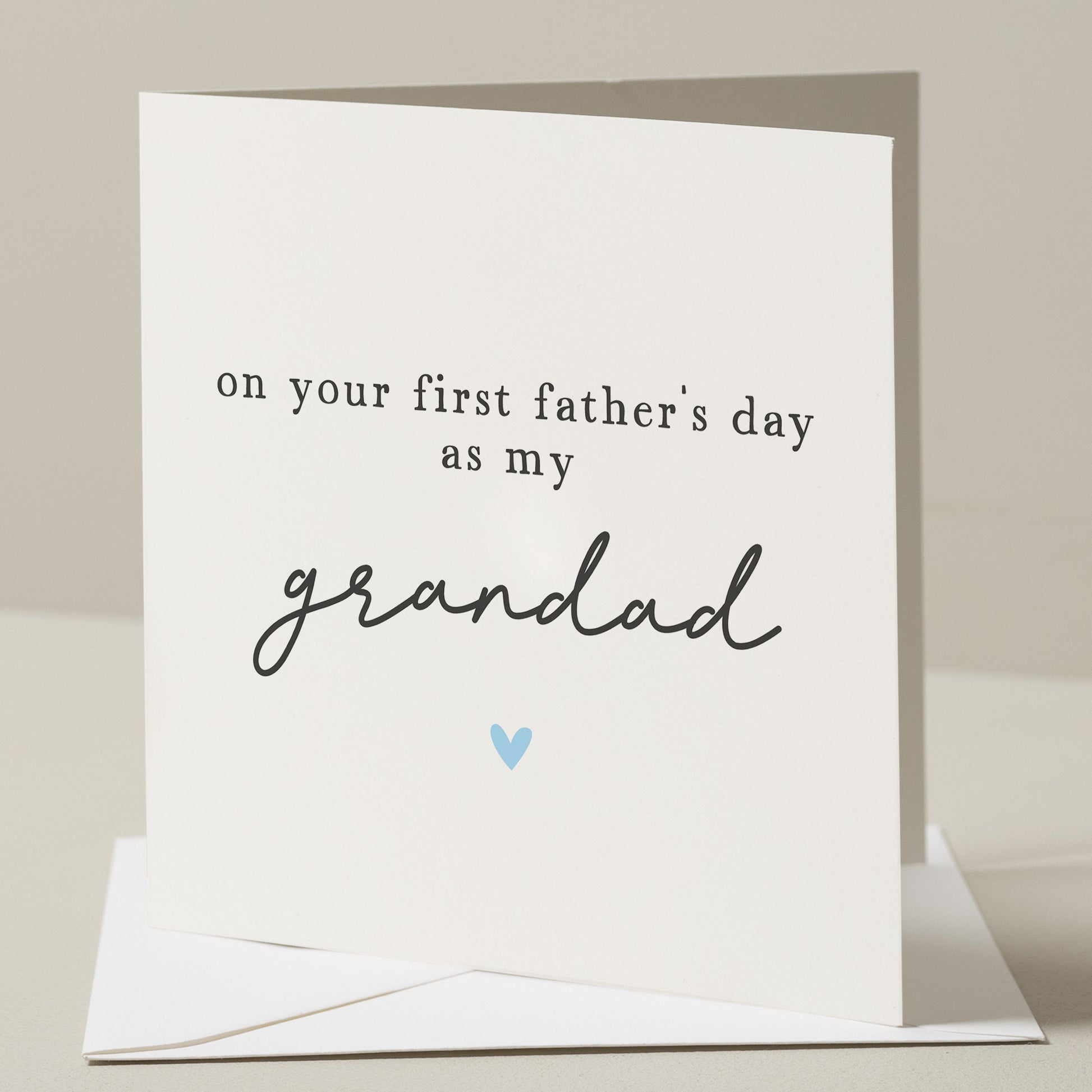 First Father&#39;s Day As My Grandad Card, 1st Fathers Day Card, Baby First Fathers Day Card, First Fathers Day Gift, For Grandad