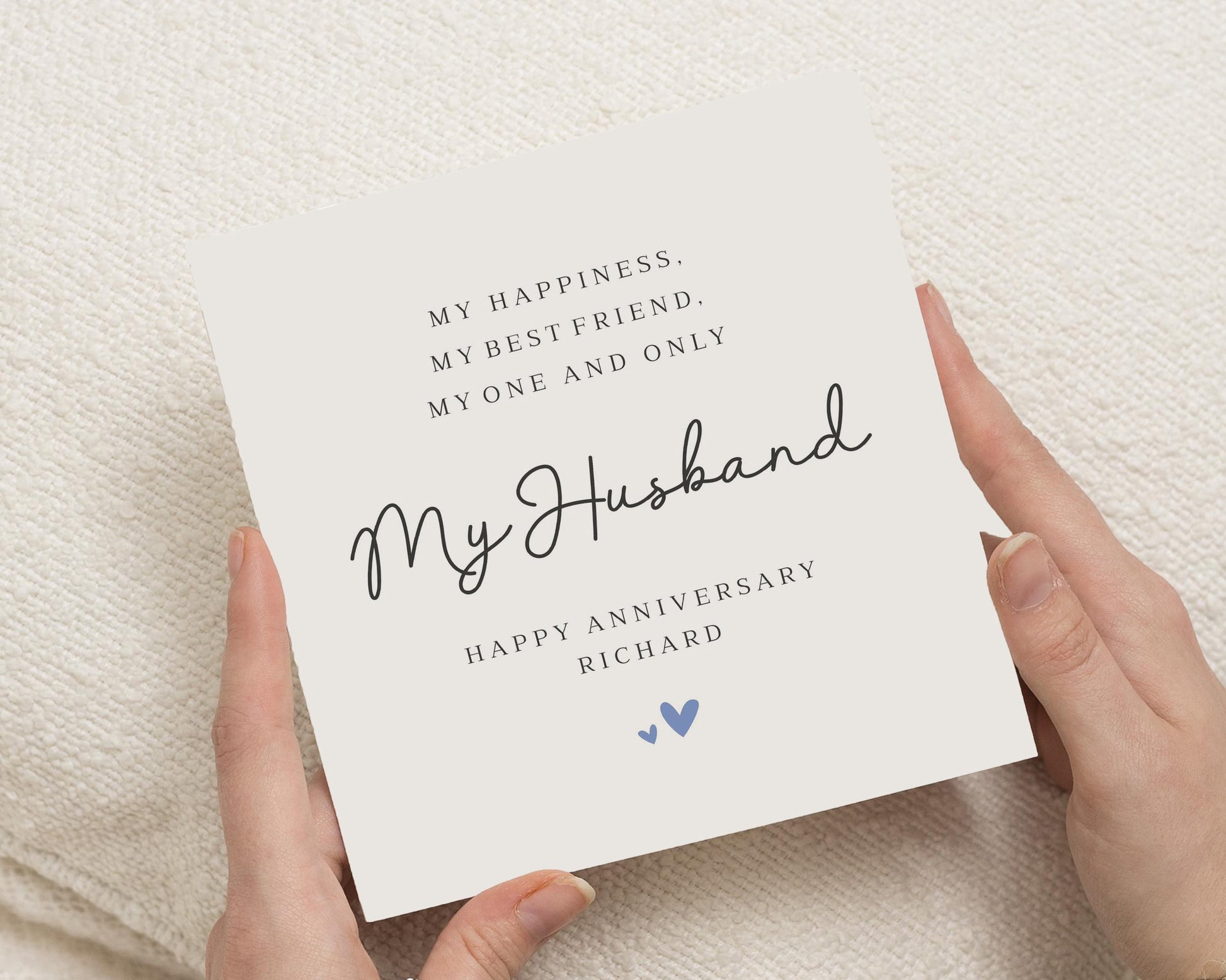 Anniversary Card for Husband, Personalised Husband Anniversary Card, My Husband Card, Best Friend Anniversary Card, Romantic Card for Him