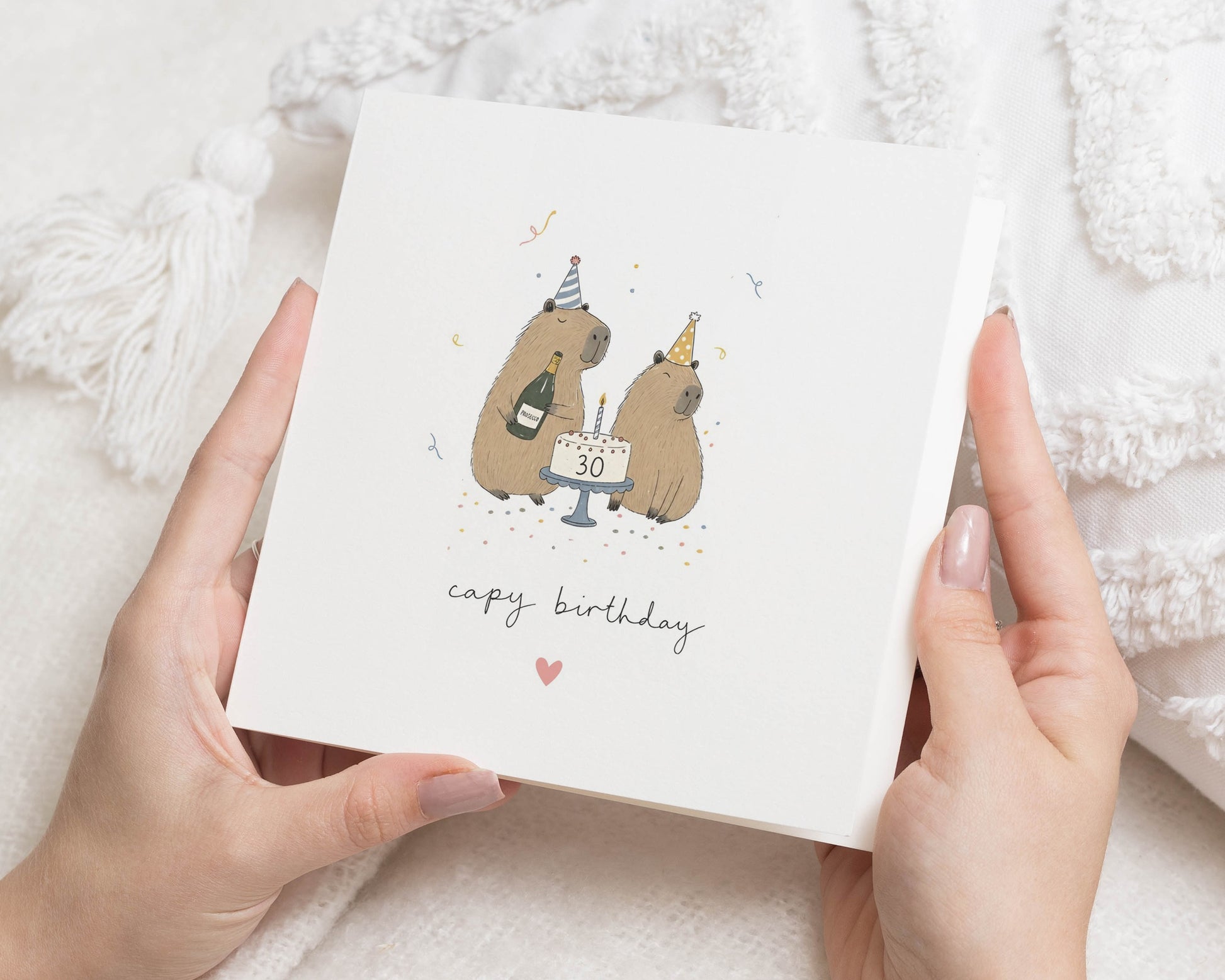 30th Birthday Card, Capybara Birthday Card, Funny Birthday Card, Cute Animal Birthday Card, Birthday Card for Friend, 30 Birthday Card