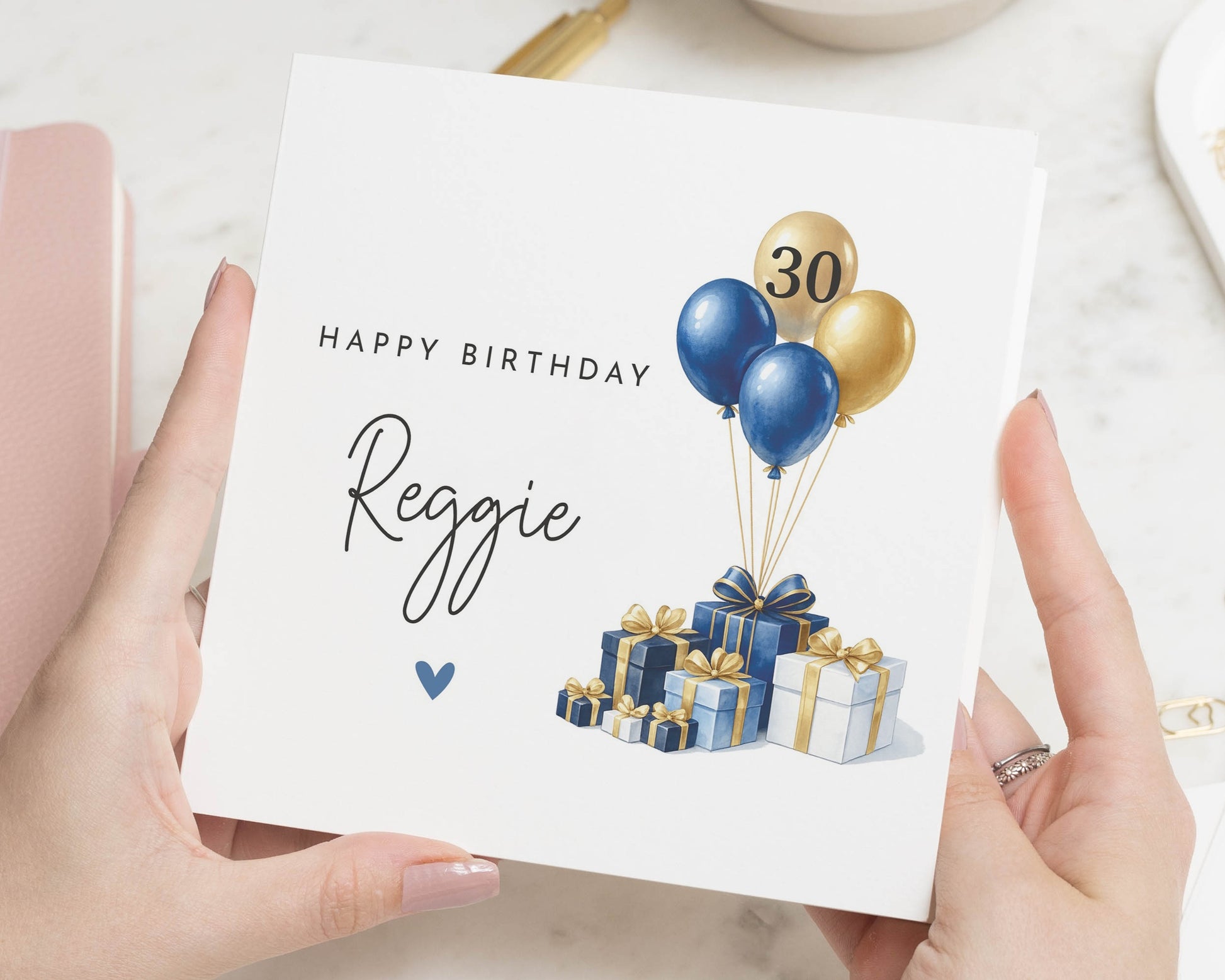 30th Birthday Card, Personalised Birthday Card, Birthday Card for Him, Birthday Card for Her, Gift Birthday Card, Custom Name Card