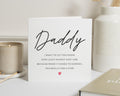 Fathers Day Card for Daddy, Birthday Card for Daddy, Daddy Card from Mummy, Cute Fathers Day Card, Birthday Card for Dad