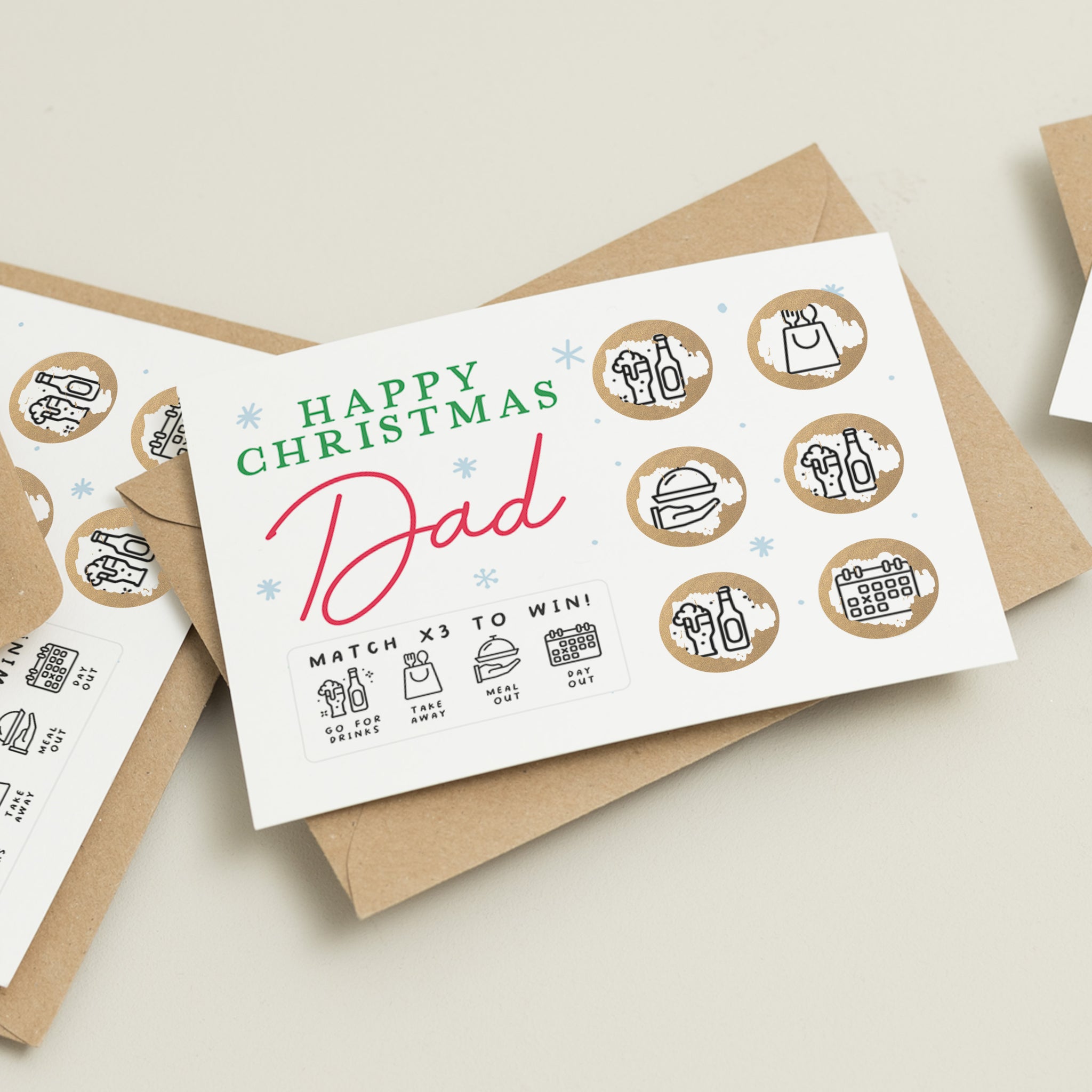 Christmas Scratch Card For Dad