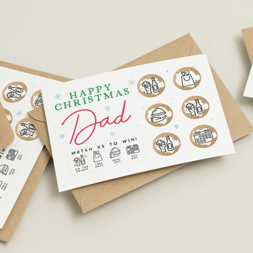 Christmas Scratch Card For Dad