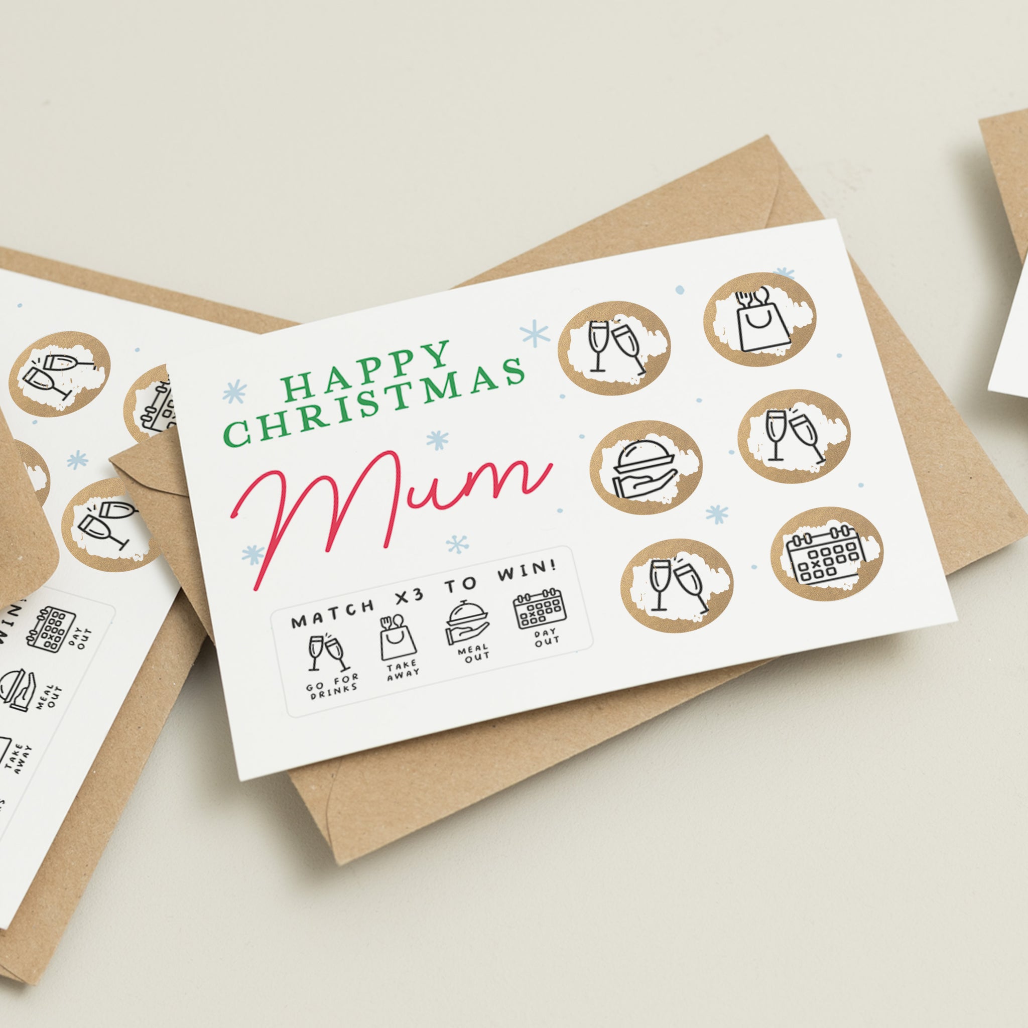 Christmas Scratch Card For Mum