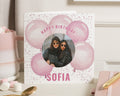 Personalised Photo Birthday Card, Birthday Card for Friend, Birthday Card for Her, Daughter Birthday Card, Pink Balloon Birthday Card