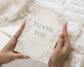 Personalised Wedding Thank You Cards, Floral Wedding Thank You Cards, Wedding Thank You Cards, Minimal Thank You Card for Wedding