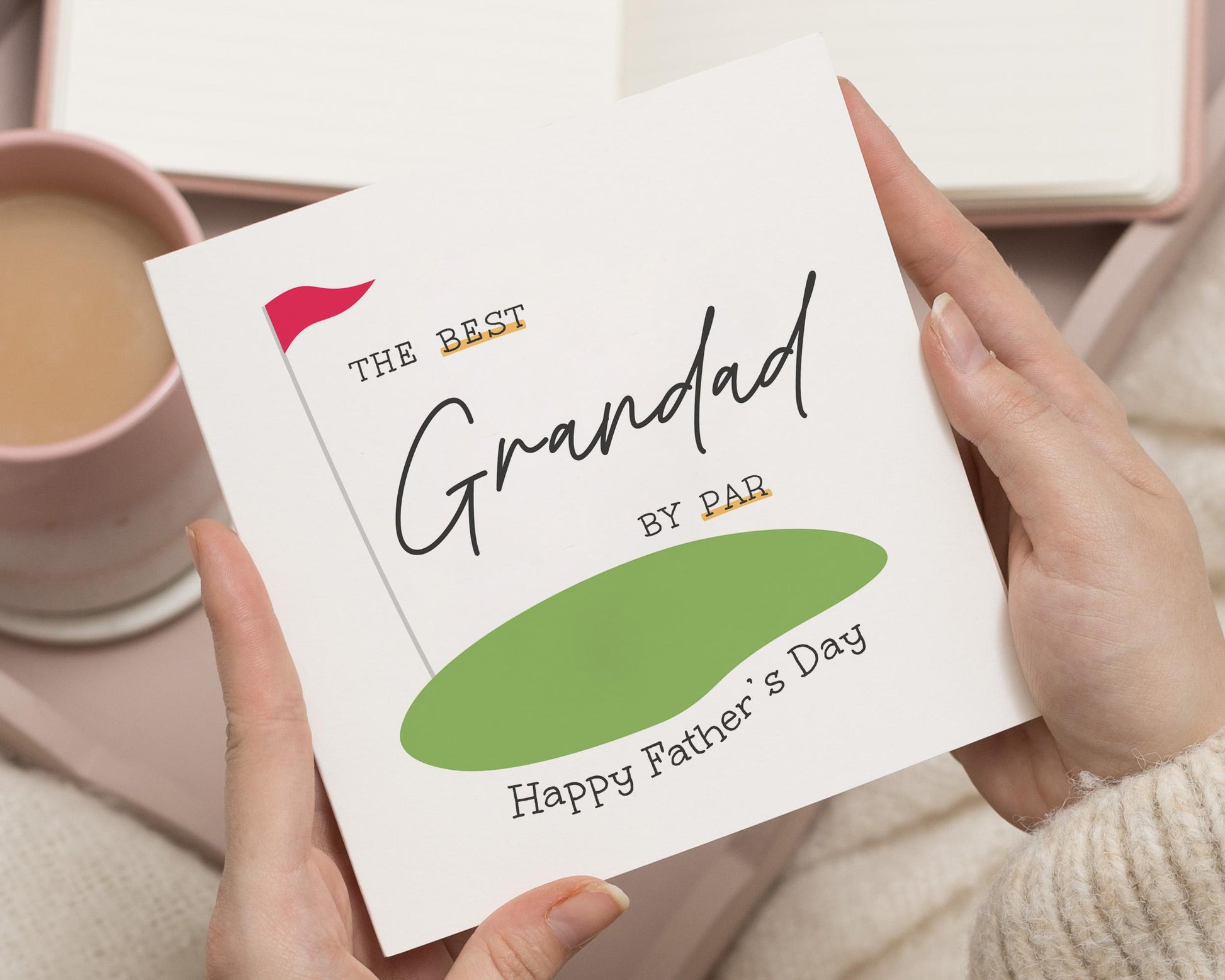 Fathers Day Card for Grandad, Grandad Fathers Day Card, Golf Card for Grandad, Best Grandad by Par, Fathers Day Card for Him