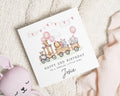 2nd Birthday Card for Girl, Personalised Birthday Card, Safari Animal Birthday Card, Birthday Card for Daughter, Cute Birthday Card