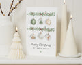 Personalised Christmas Card, Family Christmas Card, Christmas Card for Family, Custom Xmas Card, Bauble Christmas Card for Families