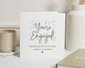 Engagement Card, Personalised Engagement Card, Congratulations Card, Engagement Card for Couple, Custom Engagement Card