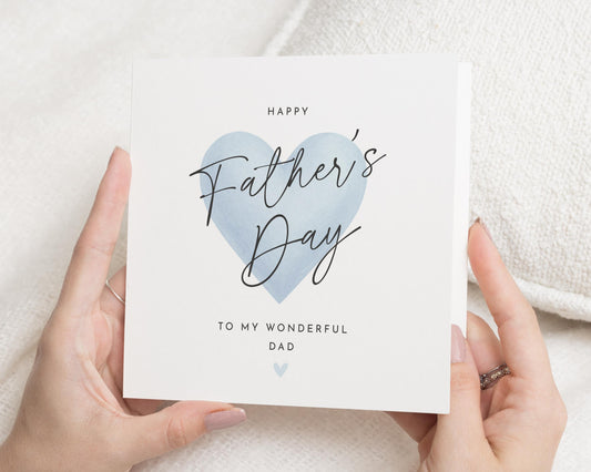 Fathers Day Card for Dad, Fathers Day Card from Daughter, Fathers Day Card for Him, Simple Fathers Day Card, Dad Card