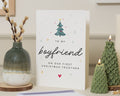 First Christmas Card for Boyfriend, 1st Christmas Together Card, Christmas Card for Him, Boyfriend Christmas Card, Cute Xmas Card