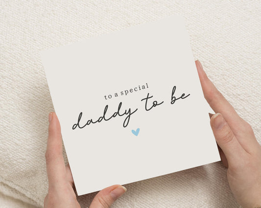 Daddy To Be Card, Fathers Day Card, New Dad Card, Baby Shower Card, Card For Him, Daddy Card, Personalised Card For Dad