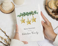 Personalised Family Christmas Card, Christmas Card for Family, Custom Christmas Card, Personalised Xmas Card, Star Bauble Card