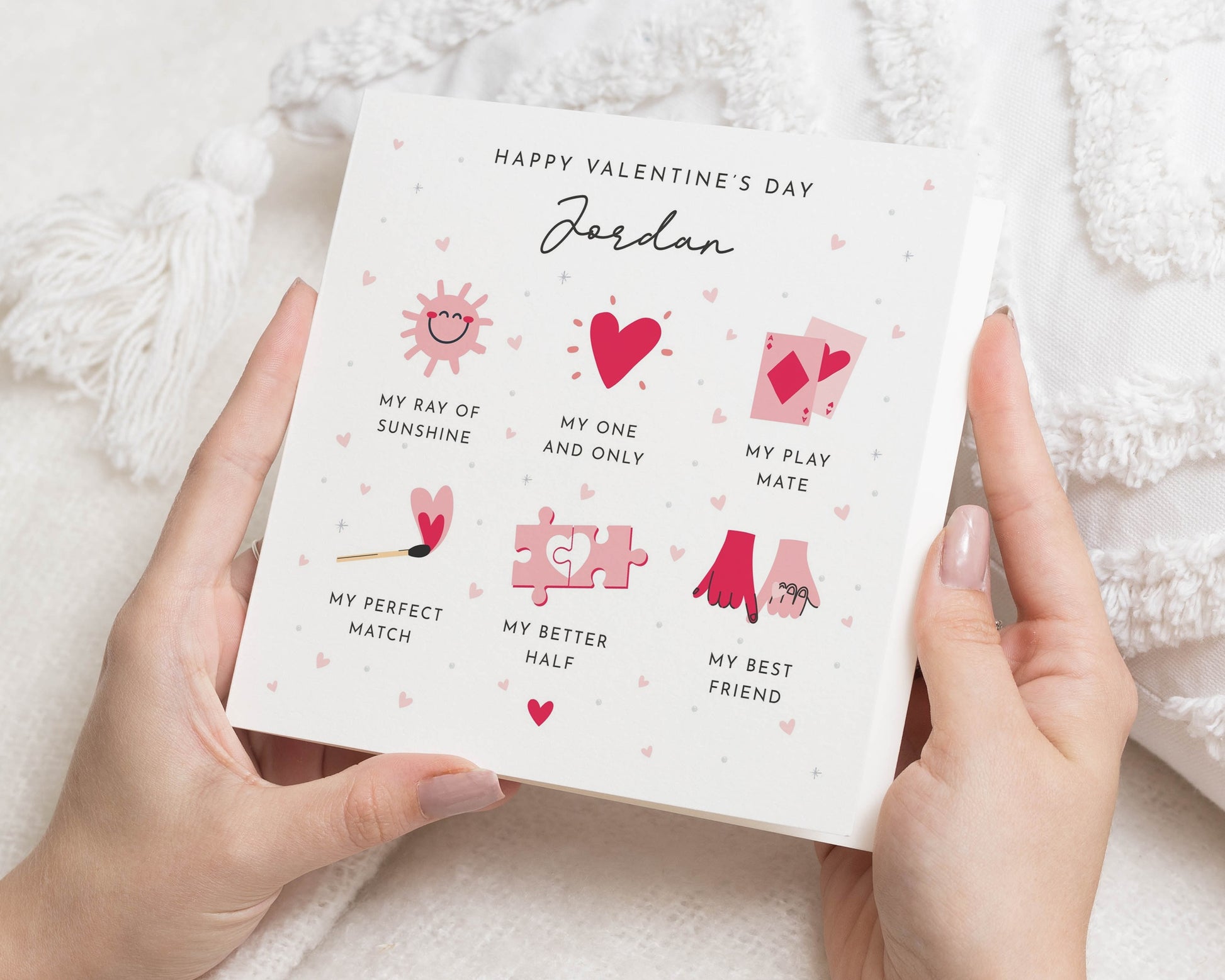 Valentines Day Card for Him, Valentines Day Card for Her, Personalised Valentines Card, Cute Valentines Card, Card for Partner