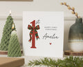 Personalised First Christmas Card, 1st Christmas Card for Baby, Baby First Christmas Card, Daughter Granddaughter Christmas Card