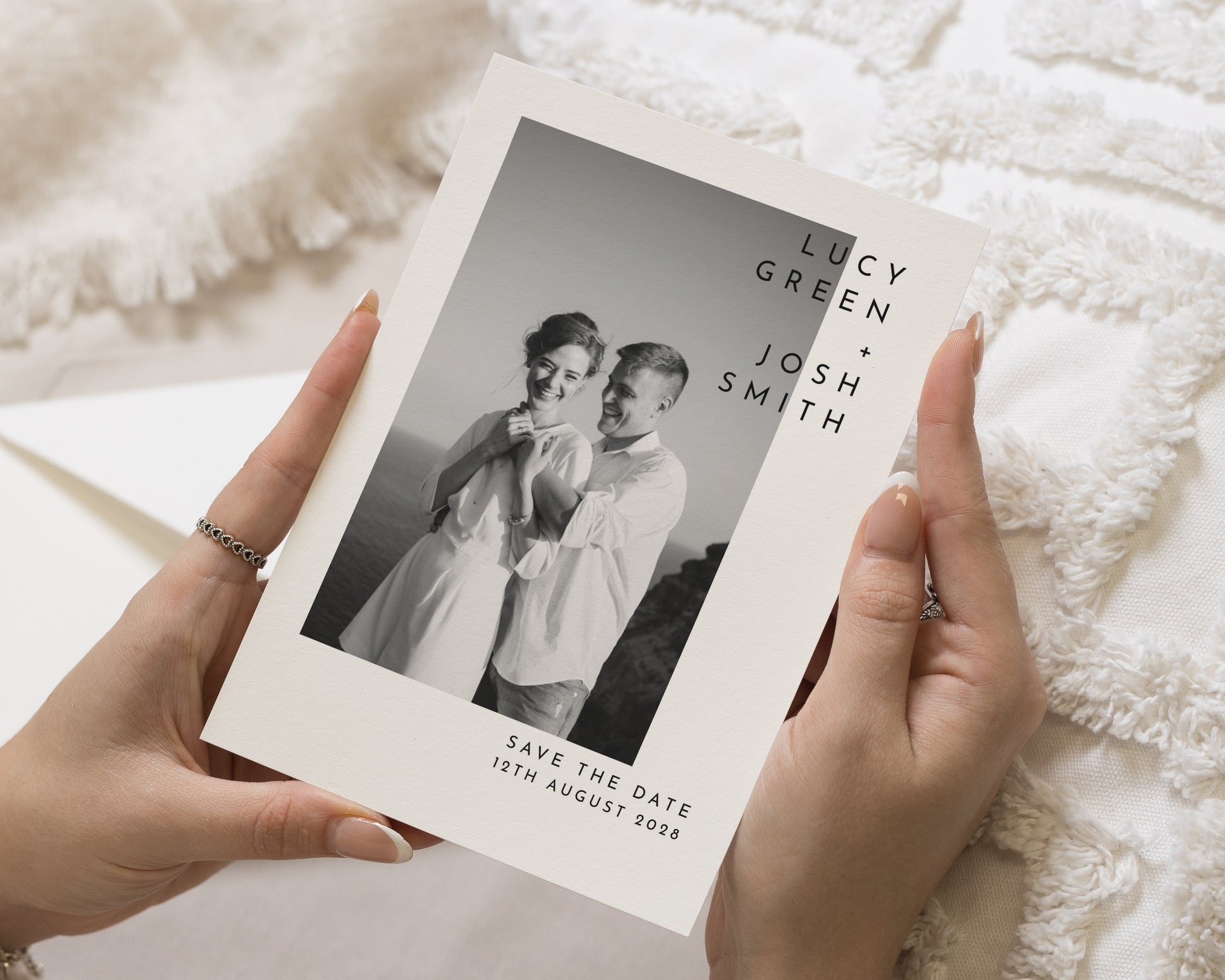 Personalised Save the Date Card, Wedding Save the Date, Photo Save the Date Cards, Simple Minimal Save the Date, Custom Save the Dates
