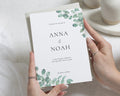 Eucalyptus Wedding Invitations, Sage Green Botanical Wedding Invites, Elegant Greenery Invitation Suite, Personalised Wedding Invite