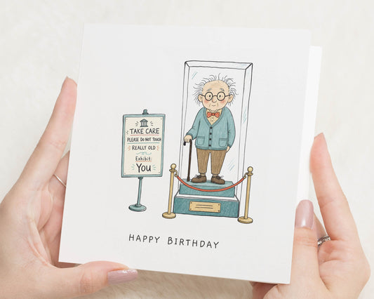 Funny Birthday Card, Birthday Cards for Him, Old Age Birthday Card, Really Old Birthday Card, Birthday Card for Dad, Grandad Card