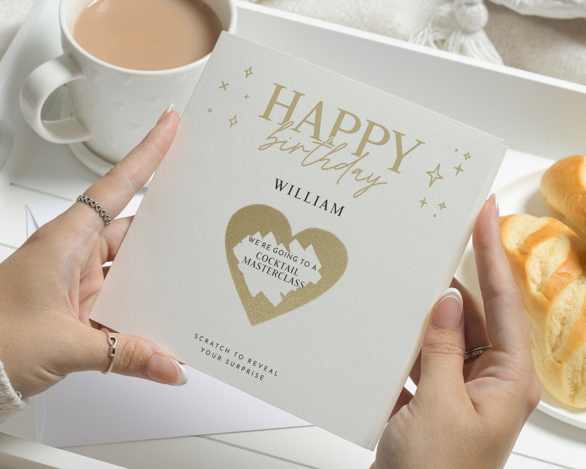 Personalised Birthday Card, Scratch to Reveal Card, Scratch Off Birthday Card, Birthday Card for Him, Birthday Card for Her, Surprise Card