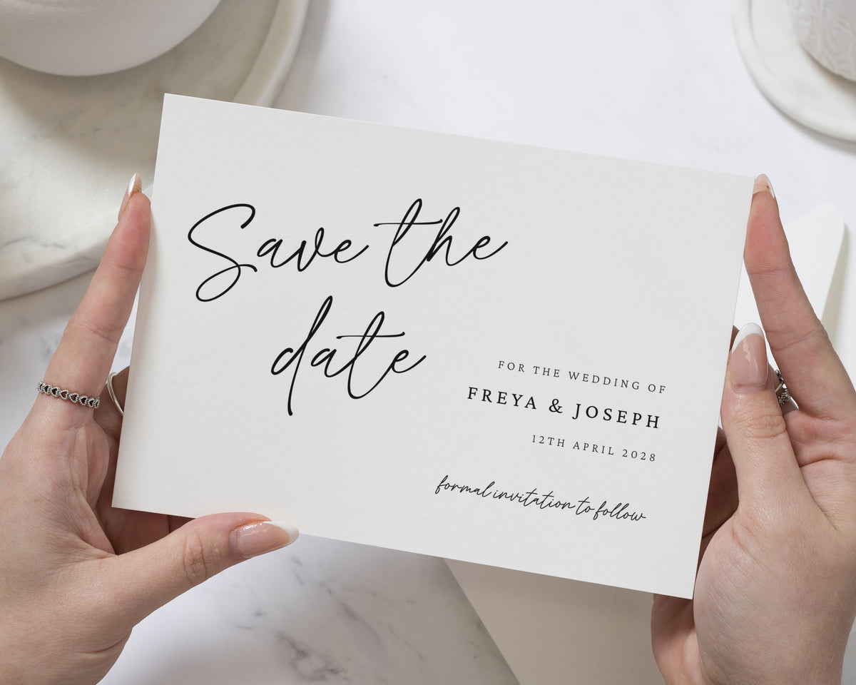 Personalised Save the Date Card, Wedding Save the Date Card, Simple Save the Date Cards, Minimal Save the Date, Custom Save the Date