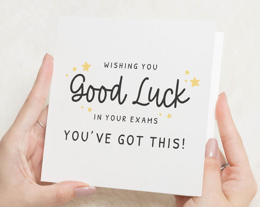 Good Luck Exam Card for Daughter, Son, Friend, Exam Good Luck Card, Youve Got This, Student Encouragement Card