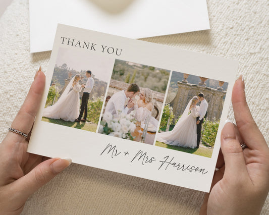 Personalised Wedding Thank You Cards, Photo Wedding Thank You Cards, Personalised Thank You Cards, Thank You Card for Wedding