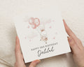 3rd Birthday Card for Girl, Bunny Birthday Card, Personalised Birthday Card, Cute Birthday Card for Daughter, 3rd Birthday Card
