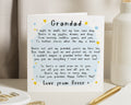 Fathers Day Card for Grandad, Personalised Grandad Card, Grandad Poem Card, Grandad Fathers Day Card, Hero Grandad Card, Custom Card