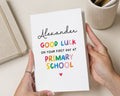 Personalised Good Luck Card, First Day at Primary School Card, Starting School Card, Back to School Card, Good Luck Card for Child